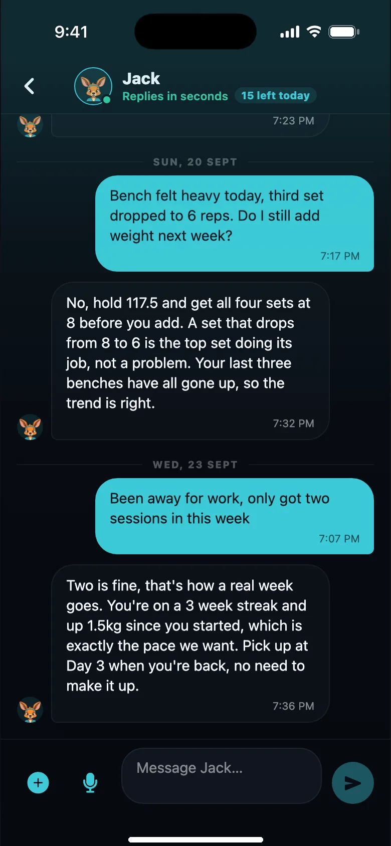 Chat with Jack about a heavy bench day