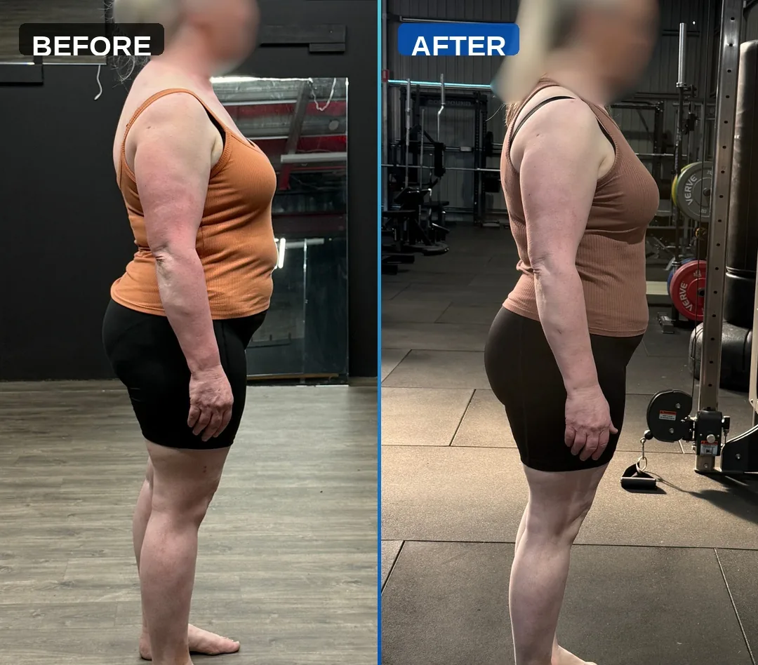 Evolve coaching client before and after transformation